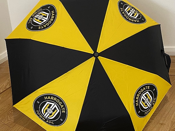 Yellow and Black Golf Umbrella